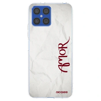 Picasee átlátszó szilikon tok az alábbi mobiltelefonokra Honor X8 4G - Amor