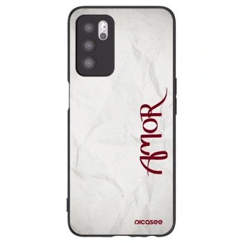 Picasee fekete szilikon tok az alábbi mobiltelefonokra OPPO A16s - Amor