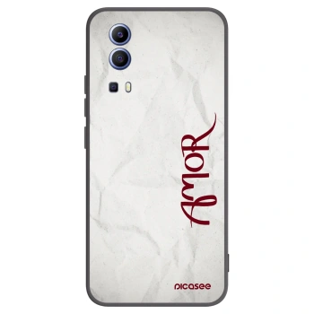 Picasee fekete szilikon tok az alábbi mobiltelefonokra Vivo Y52 5G - Amor