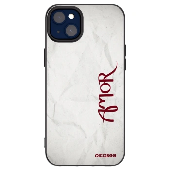 Picasee fekete szilikon tok az alábbi mobiltelefonokra Apple iPhone 14 Plus - Amor