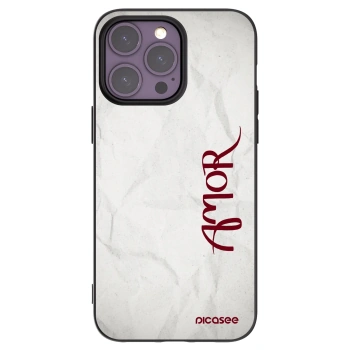 Picasee fekete szilikon tok az alábbi mobiltelefonokra Apple iPhone 14 Pro Max - Amor