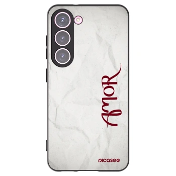 Picasee fekete szilikon tok az alábbi mobiltelefonokra Samsung Galaxy S23 5G - Amor