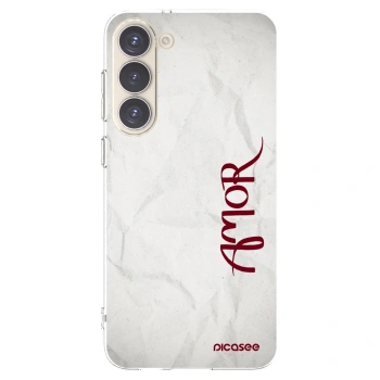 Picasee átlátszó szilikon tok az alábbi mobiltelefonokra Samsung Galaxy S23+ 5G - Amor