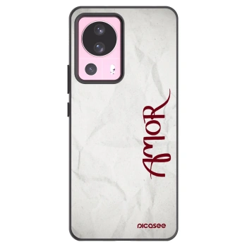 Picasee fekete szilikon tok az alábbi mobiltelefonokra Xiaomi 13 Lite - Amor