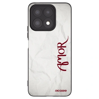 Picasee fekete szilikon tok az alábbi mobiltelefonokra Honor X8a - Amor