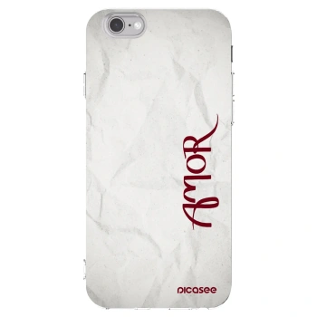 Picasee átlátszó szilikon tok az alábbi mobiltelefonokra Apple iPhone 6/6S - Amor