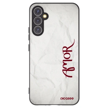 Picasee fekete szilikon tok az alábbi mobiltelefonokra Samsung Galaxy A34 5G A346B - Amor