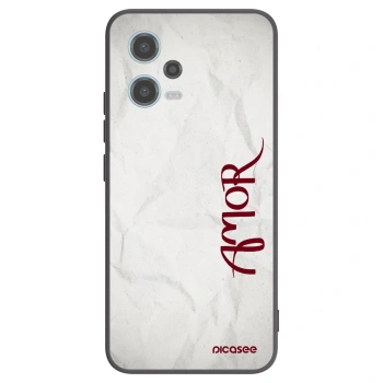 Picasee fekete szilikon tok az alábbi mobiltelefonokra Xiaomi Redmi Note 12 5G - Amor