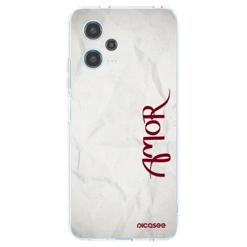 Picasee átlátszó szilikon tok az alábbi mobiltelefonokra Xiaomi Redmi Note 12 5G - Amor