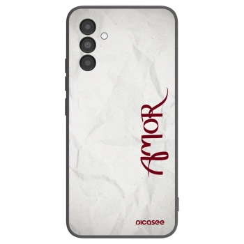 Picasee fekete szilikon tok az alábbi mobiltelefonokra Samsung Galaxy A04s A047F - Amor