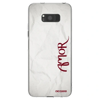 Picasee átlátszó szilikon tok az alábbi mobiltelefonokra Samsung Galaxy S8 G950F - Amor