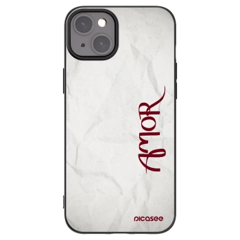 Picasee fekete szilikon tok az alábbi mobiltelefonokra Apple iPhone 15 Plus - Amor