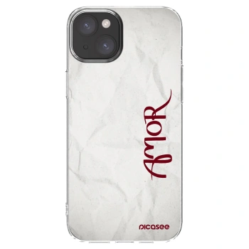 Picasee átlátszó szilikon tok az alábbi mobiltelefonokra Apple iPhone 15 Plus - Amor