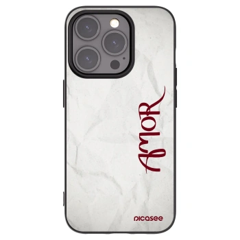 Picasee fekete szilikon tok az alábbi mobiltelefonokra Apple iPhone 15 Pro - Amor