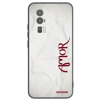 Picasee fekete szilikon tok az alábbi mobiltelefonokra Xiaomi Poco F5 Pro 5G - Amor