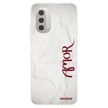 Picasee átlátszó szilikon tok az alábbi mobiltelefonokra Motorola Moto G51 - Amor