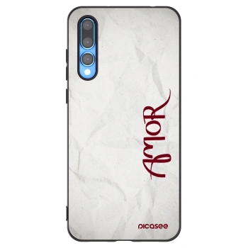 Picasee fekete szilikon tok az alábbi mobiltelefonokra Huawei P20 Pro - Amor