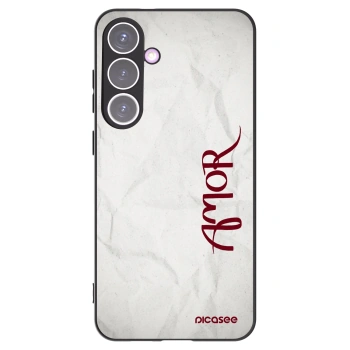 Picasee fekete szilikon tok az alábbi mobiltelefonokra Samsung Galaxy S24+ S926B 5G - Amor