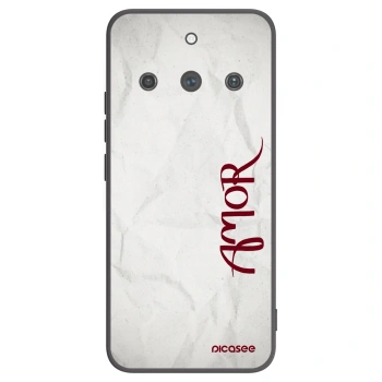 Picasee fekete szilikon tok az alábbi mobiltelefonokra Realme 11 Pro+ - Amor