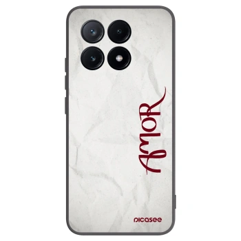Picasee fekete szilikon tok az alábbi mobiltelefonokra Xiaomi Poco X6 Pro - Amor