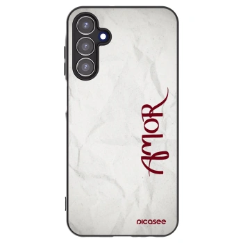 Picasee fekete szilikon tok az alábbi mobiltelefonokra Samsung Galaxy A15 A155F 4G - Amor