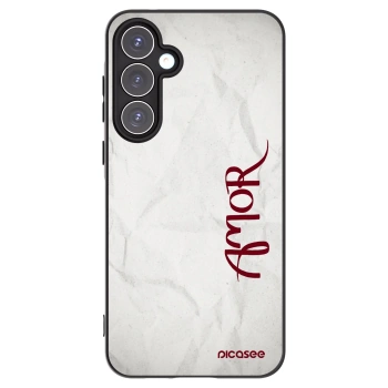 Picasee fekete szilikon tok az alábbi mobiltelefonokra Samsung Galaxy A55 5G A556B - Amor