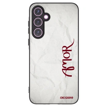 Picasee fekete szilikon tok az alábbi mobiltelefonokra Samsung Galaxy A35 5G A356B - Amor