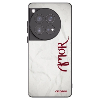 Picasee fekete szilikon tok az alábbi mobiltelefonokra OnePlus 12 5G - Amor