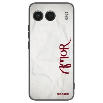 Picasee fekete szilikon tok az alábbi mobiltelefonokra OnePlus Nord 4 - Amor