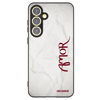 Picasee fekete szilikon tok az alábbi mobiltelefonokra Samsung Galaxy S24 FE S721B - Amor