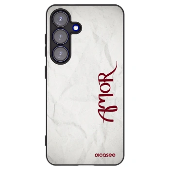 Picasee fekete szilikon tok az alábbi mobiltelefonokra Samsung Galaxy S25 5G - Amor