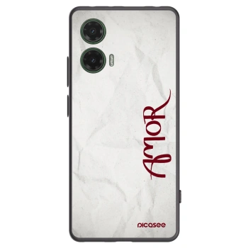 Picasee fekete szilikon tok az alábbi mobiltelefonokra Motorola Moto G35 5G - Amor