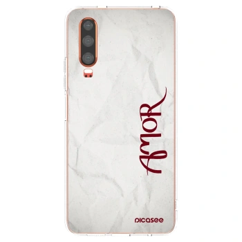 Picasee átlátszó szilikon tok az alábbi mobiltelefonokra Huawei P30 - Amor