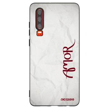 Picasee fekete szilikon tok az alábbi mobiltelefonokra Huawei P30 - Amor