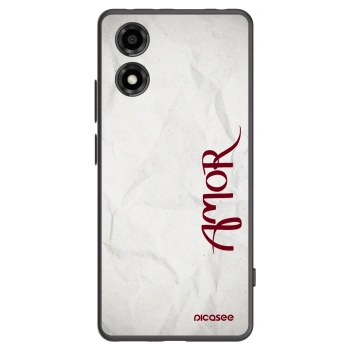 Picasee fekete szilikon tok az alábbi mobiltelefonokra Motorola Moto E14 - Amor