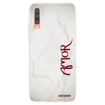 Picasee átlátszó szilikon tok az alábbi mobiltelefonokra Samsung Galaxy A70 A705F - Amor