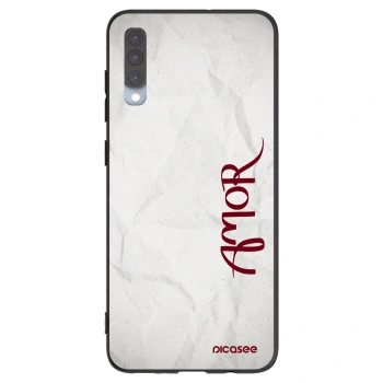 Picasee fekete szilikon tok az alábbi mobiltelefonokra Samsung Galaxy A70 A705F - Amor