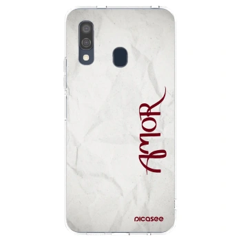 Picasee átlátszó szilikon tok az alábbi mobiltelefonokra Samsung Galaxy A40 A405F - Amor