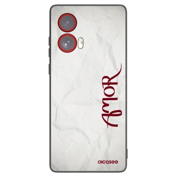 Picasee fekete szilikon tok az alábbi mobiltelefonokra Motorola Edge 50 Fusion - Amor