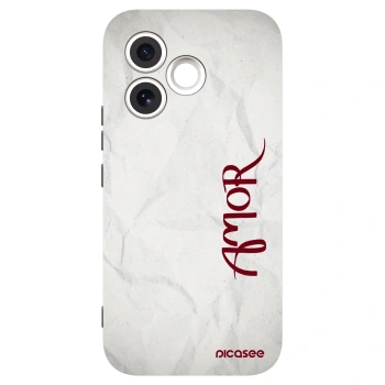 Picasee fekete szilikon tok az alábbi mobiltelefonokra Honor 600 Lite - Amor