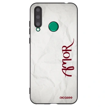 Picasee fekete szilikon tok az alábbi mobiltelefonokra Honor 20 Lite - Amor