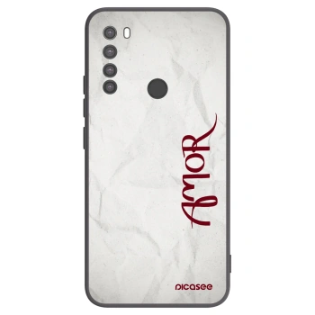 Picasee fekete szilikon tok az alábbi mobiltelefonokra Xiaomi Redmi Note 8 - Amor