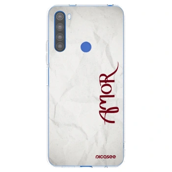 Picasee átlátszó szilikon tok az alábbi mobiltelefonokra Xiaomi Redmi Note 8T - Amor