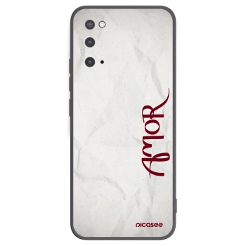 Picasee fekete szilikon tok az alábbi mobiltelefonokra Samsung Galaxy S20 G980F - Amor