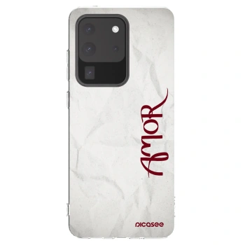 Picasee átlátszó szilikon tok az alábbi mobiltelefonokra Samsung Galaxy S20 Ultra 5G G988F - Amor