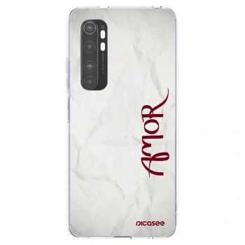 Picasee átlátszó szilikon tok az alábbi mobiltelefonokra Xiaomi Mi Note 10 Lite - Amor