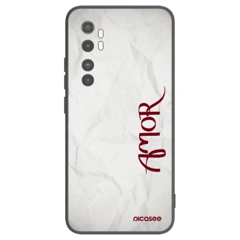 Picasee fekete szilikon tok az alábbi mobiltelefonokra Xiaomi Mi Note 10 Lite - Amor