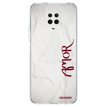 Picasee átlátszó szilikon tok az alábbi mobiltelefonokra Xiaomi Redmi Note 9S - Amor