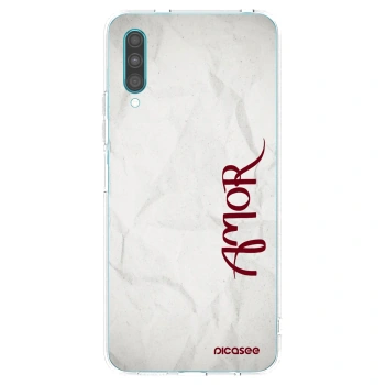 Picasee átlátszó szilikon tok az alábbi mobiltelefonokra Samsung Galaxy A30s A307F - Amor