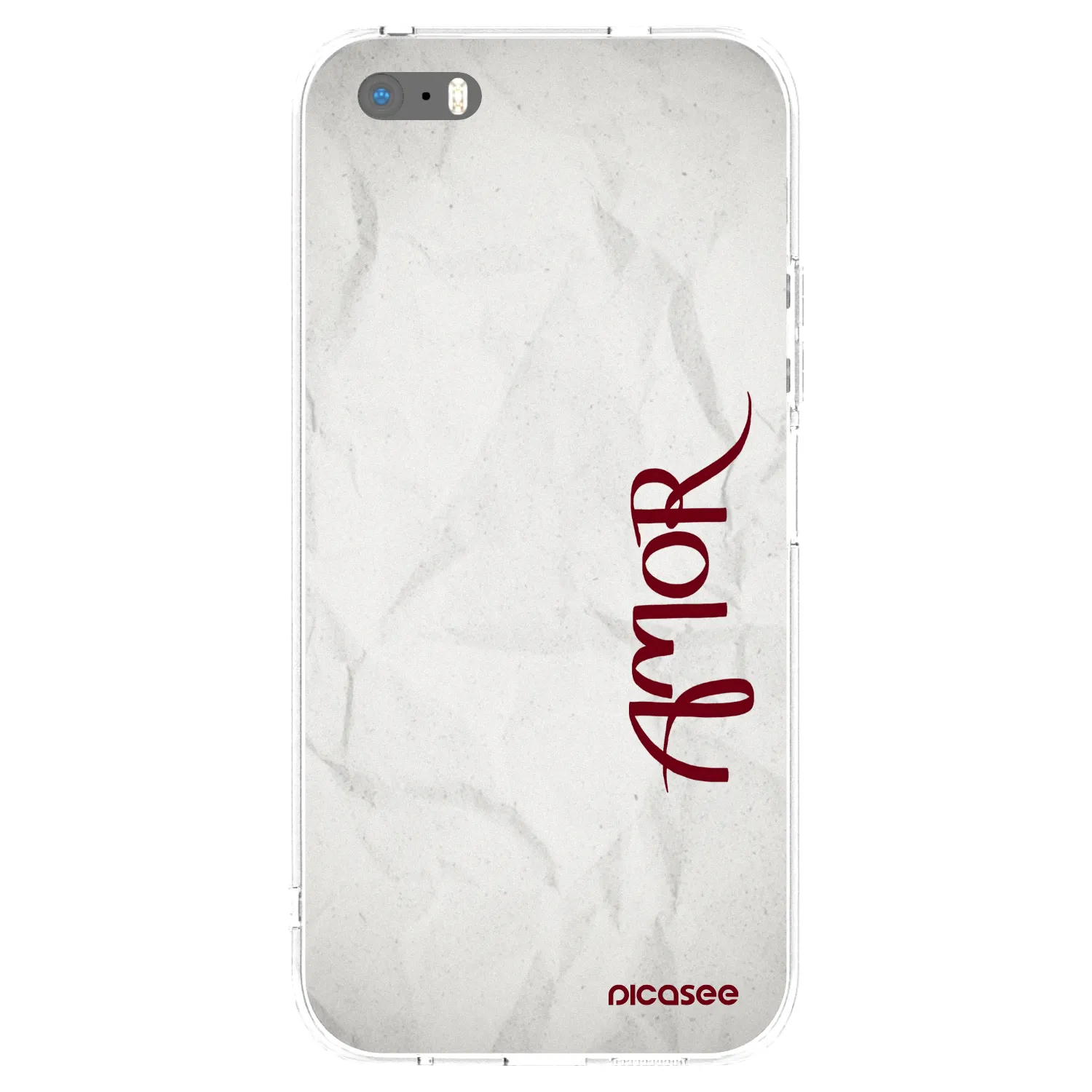 Picasee átlátszó szilikon tok az alábbi mobiltelefonokra Apple iPhone 5/5S/SE - Amor